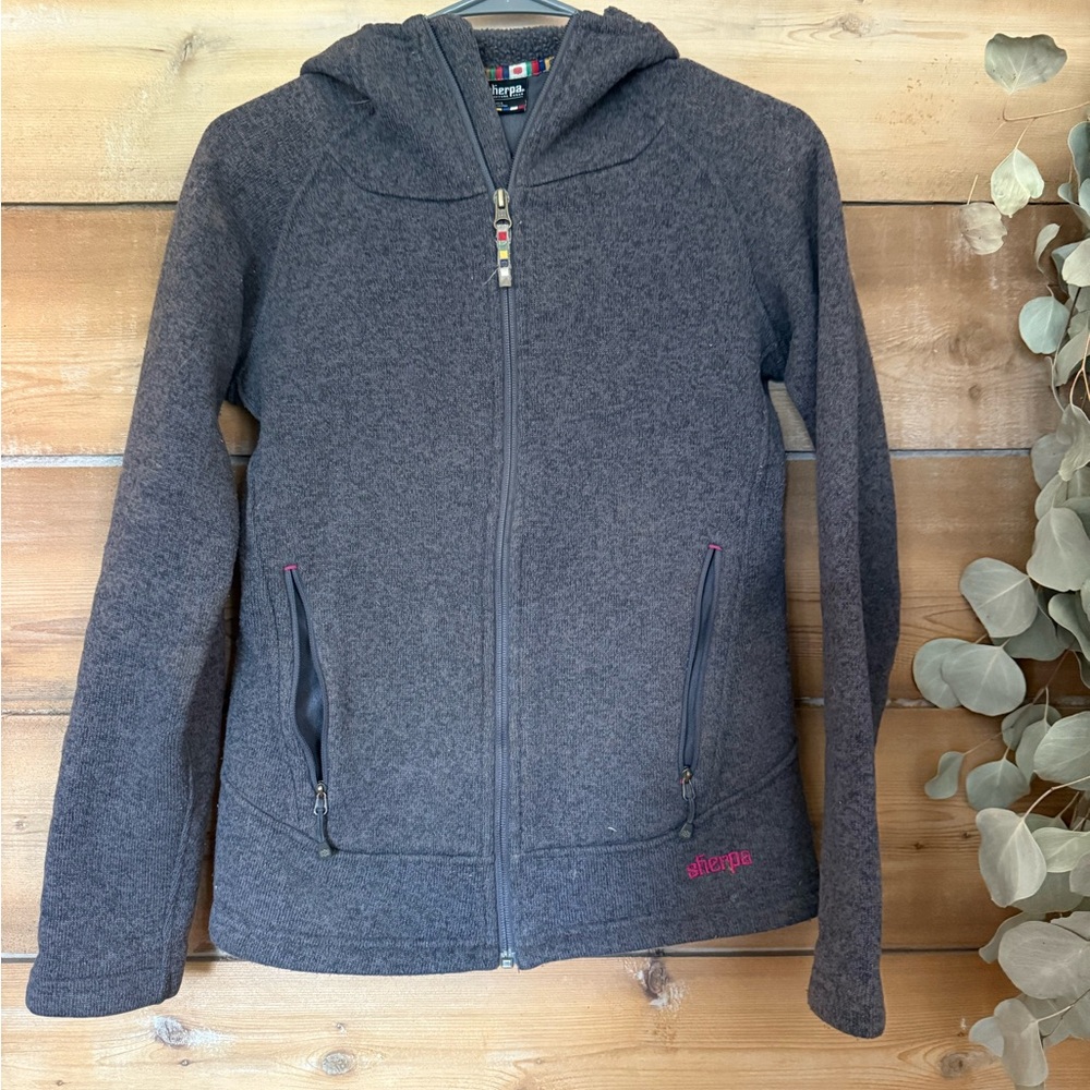 Gray Fleece Sherpa Jacket
